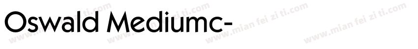 Oswald Mediumc字体转换